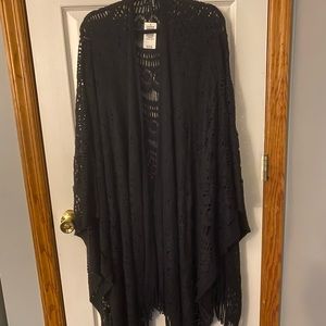 New with tags. Torrid. Black Ruana. One size.